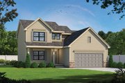 Traditional Style House Plan - 3 Beds 2.5 Baths 2077 Sq/Ft Plan #20-2397 