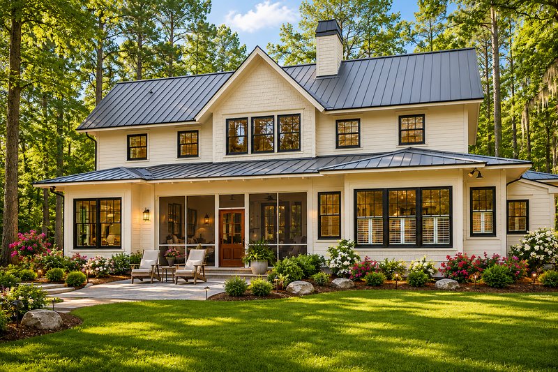 House Plan Design - Exterior - Rear Elevation 2 for Country House Plan #928-13 - 3 bed, 3.5 bath