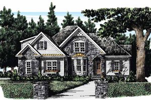 Country Exterior - Front Elevation Plan #927-282