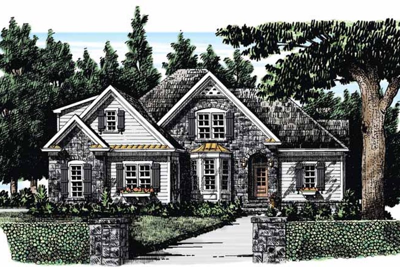 Home Plan - Country Exterior - Front Elevation Plan #927-282