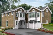 Craftsman Style House Plan - 4 Beds 4.5 Baths 3543 Sq/Ft Plan #132-451 Exterior 