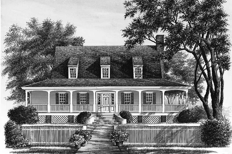 Architectural House Design - Exterior - Front Elevation 1 for Traditional House Plan #137-329 - 3 bed, 2.5 bath