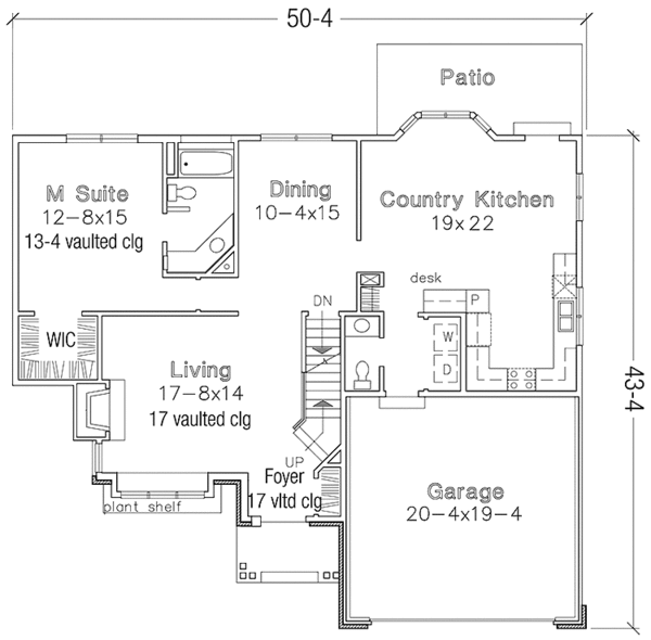 Home Plan - European Floor Plan - Main Floor Plan #320-1074