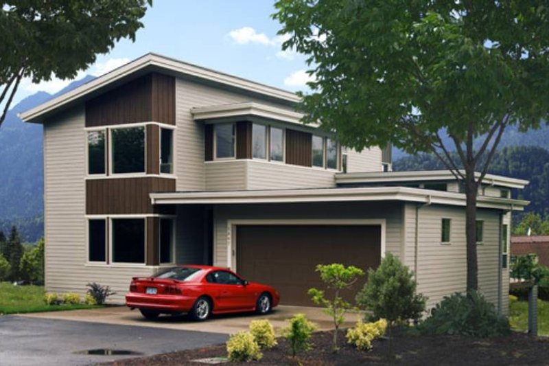 House Blueprint - Photo for Modern House Plan #48-525 - 2 bed, 2.5 bath