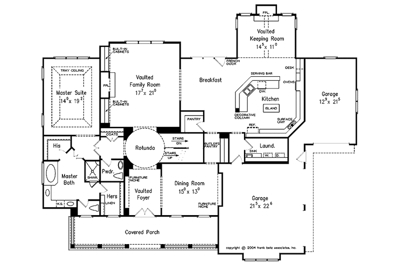 Home Plan - Floor Plan - Main Floor for Country House Plan #927-284 - 4 bed, 3.5 bath