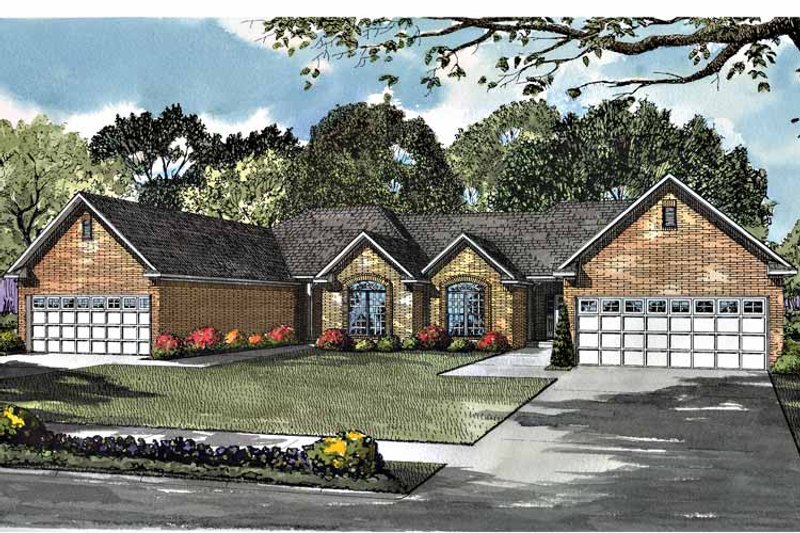 Home Plan - Exterior - Front Elevation 3 for Ranch House Plan #17-2977 - 2 bed, 2 bath