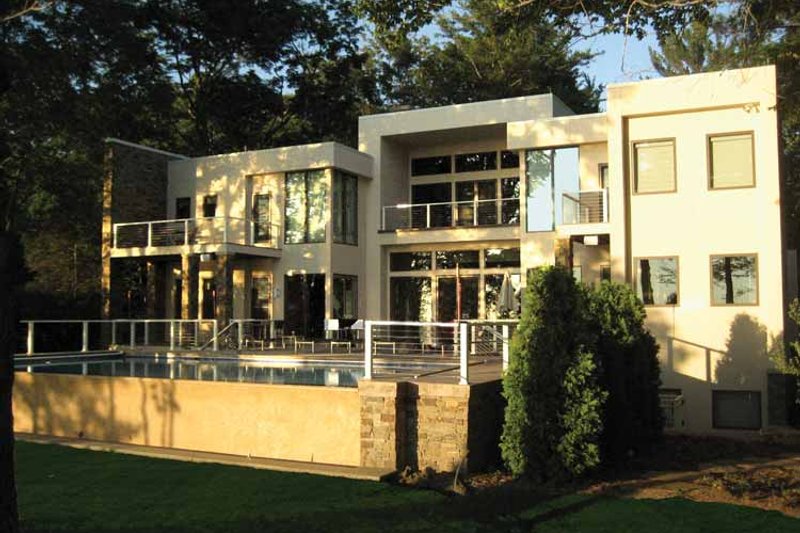 House Design - Exterior - Rear Elevation 3 for Contemporary House Plan #928-77 - 3 bed, 4.5 bath