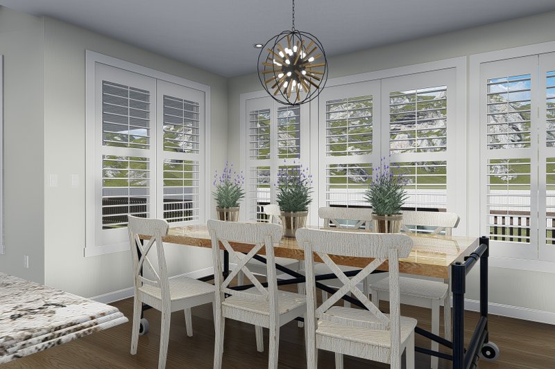 Architectural House Design - Interior - Dining Room for Traditional House Plan #1060-69 - 5 bed, 4.5 bath