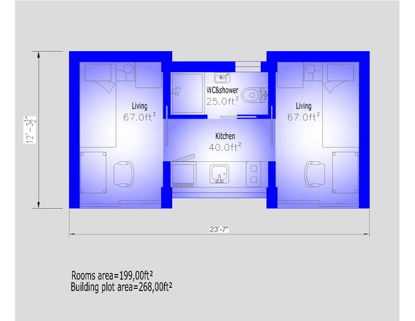 Modern Floor Plan - Main Floor Plan #549-32