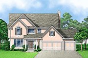 Traditional Style House Plan - 4 Beds 4 Baths 2631 Sq/Ft Plan #67-147 