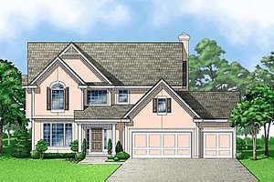 Traditional Exterior - Front Elevation Plan #67-147