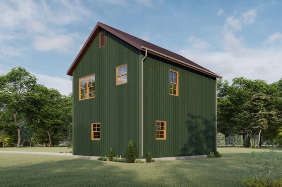 Exterior - Other Elevation 3 for Barndominium House Plan #1092-21 - 2 bed, 1.5 bath