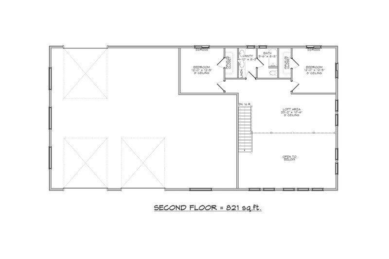 Modern Style House Plan - 3 Beds 2.5 Baths 2084 Sq/Ft Plan #1084-8 ...