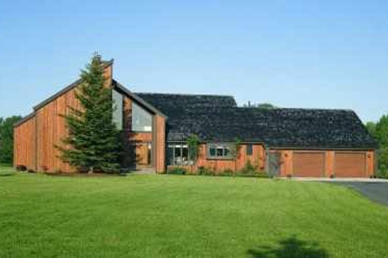 Home Plan - Contemporary Exterior - Front Elevation Plan #72-361