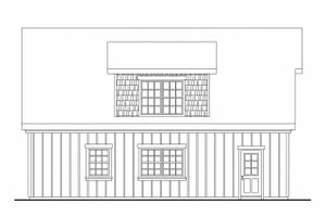 Exterior - Other Elevation for Farmhouse House Plan #124-893, 1 bath