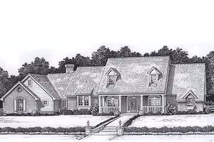 Colonial Exterior - Front Elevation Plan #310-915