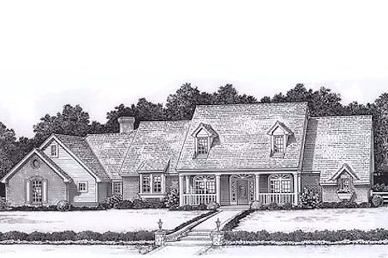 Exterior - Front Elevation for Colonial House Plan #310-915 - 4 bed, 3.5 bath