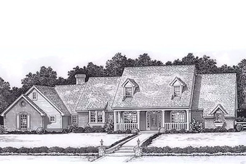 Colonial Style House Plan - 4 Beds 3.5 Baths 3064 Sq/Ft Plan #310-915