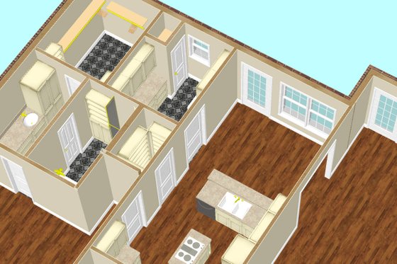 Interior - Other 1 for Southern House Plan #44-145 - 3 bed, 2.5 bath
