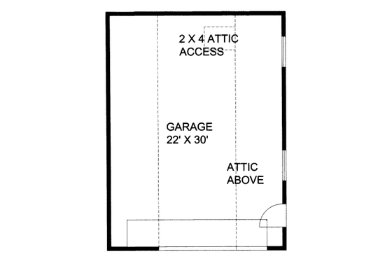Floor Plan - Main Floor for Country House Plan #117-750, 2 bath