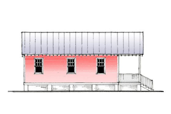 Exterior - Other Elevation 1 for Cottage House Plan #514-5 - 2 bed, 1 bath