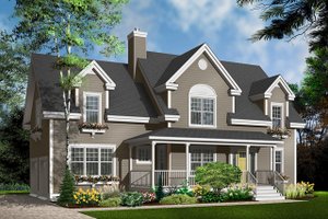 Country Exterior - Front Elevation Plan #23-627