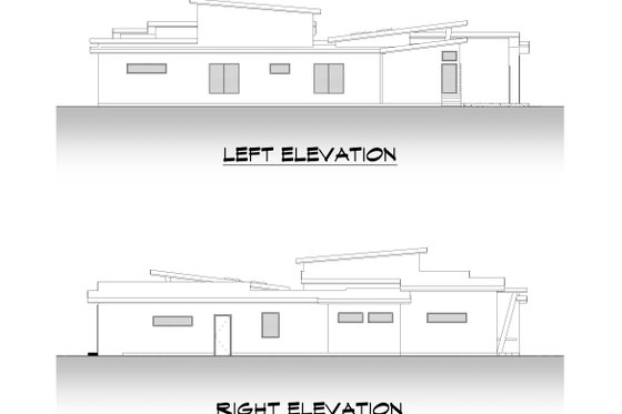 Exterior - Other Elevation 3 for Contemporary House Plan #1066-168 - 4 bed, 3.5 bath