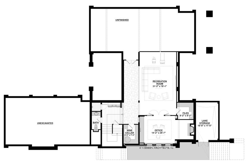 Architectural House Design - Optional Finished Basement