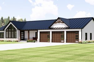 House Blueprint - Exterior - Front Elevation for Craftsman House Plan #1064-458 - 3 bed, 2 bath