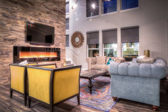 Interior - Family Room for Contemporary House Plan #20-2205 - 4 bed, 2.5 bath