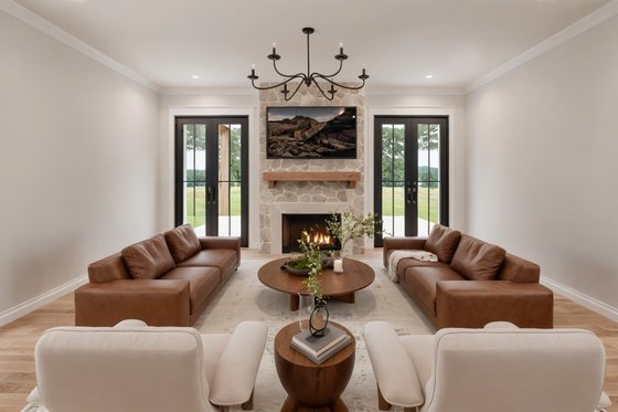 Interior - Family Room 1 for Farmhouse House Plan #1074-111 - 4 bed, 2 bath