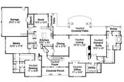 European Style House Plan - 3 Beds 3.5 Baths 6168 Sq/Ft Plan #124-782 