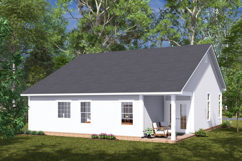 House Design - Exterior - Other Elevation 1 for Ranch House Plan #513-2292 - 3 bed, 2 bath