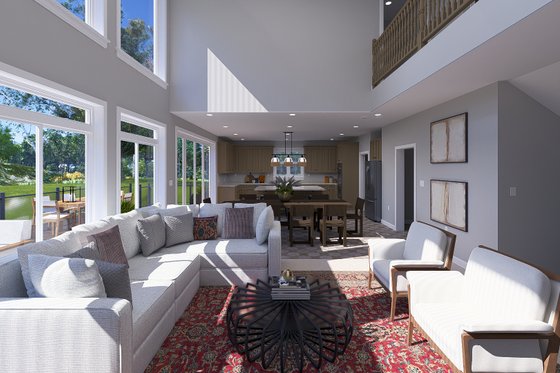 Interior - Family Room 3 for Craftsman House Plan #1060-246 - 5 bed, 3.5 bath