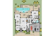 Beach Style House Plan - 4 Beds 4.5 Baths 4635 Sq/Ft Plan #548-60 