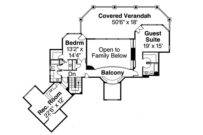 Home Plan - Floor Plan - Upper Floor House Plan #124-884 - 4 bed, 4.5 bath