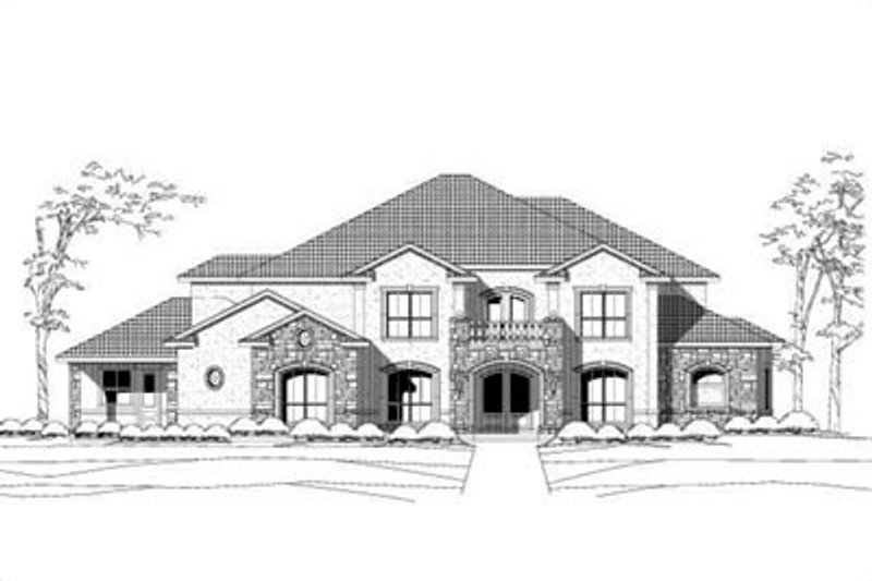 Colonial Style House Plan - 4 Beds 4.5 Baths 6600 Sq/Ft Plan #411-119