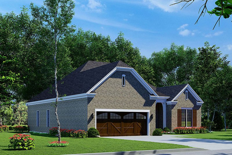 House Plan Design - Exterior - Other Elevation for European House Plan #923-238 - 4 bed, 2 bath