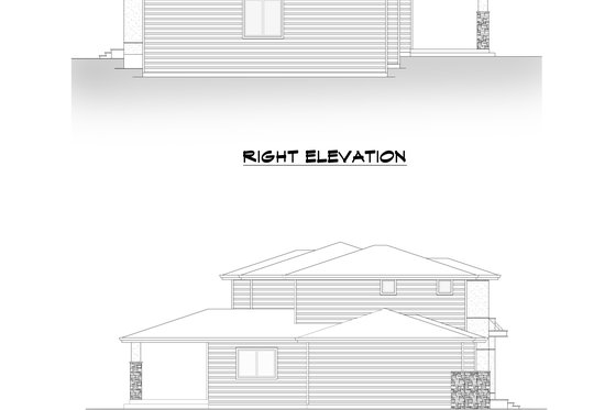 Exterior - Other Elevation 3 for Contemporary House Plan #1066-116 - 5 bed, 3.5 bath