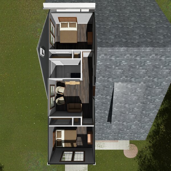 Architectural House Design - Craftsman Floor Plan - Upper Floor Plan #513-12