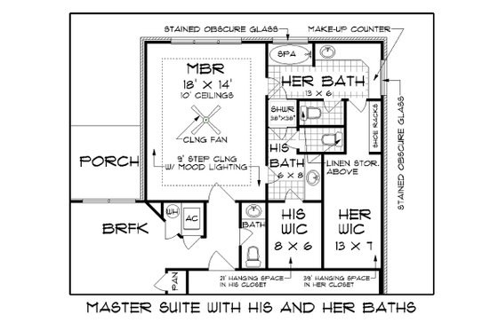 Floor Plan - Other Floor for Tudor House Plan #45-372 - 4 bed, 3.5 bath