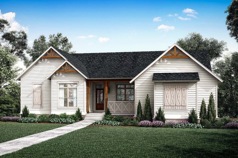 Home Plan - Ranch Exterior - Front Elevation Plan #1081-8