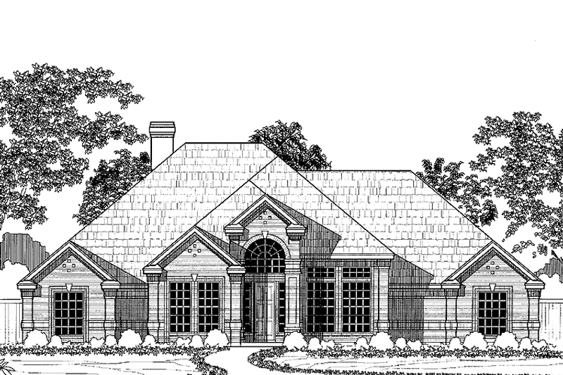 Home Plan - Exterior - Front Elevation 3 for Ranch House Plan #946-7 - 4 bed, 2 bath
