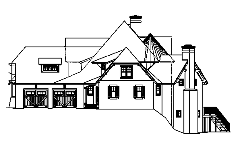 Dream House Plan - Exterior - Other Elevation 1 for European House Plan #453-605 - 5 bed, 6 bath