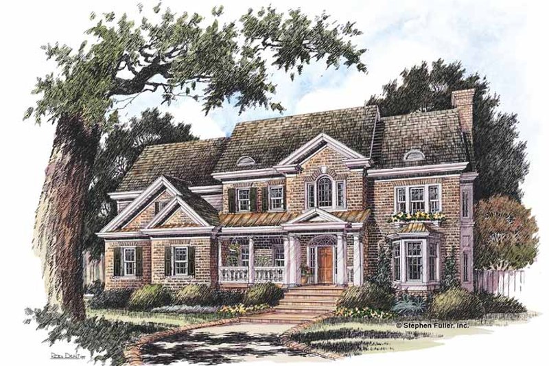 Dream House Plan - Classical Exterior - Front Elevation Plan #429-206
