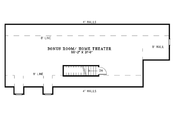 Floor Plan - Other Floor for Country House Plan #17-2827 - 3 bed, 2 bath