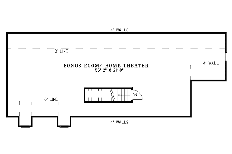 Architectural House Design - Floor Plan - Other Floor for Country House Plan #17-2827 - 3 bed, 2 bath