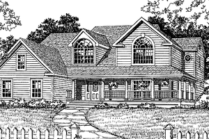 Architectural House Design - Exterior - Front Elevation for Victorian House Plan #314-209 - 4 bed, 2.5 bath