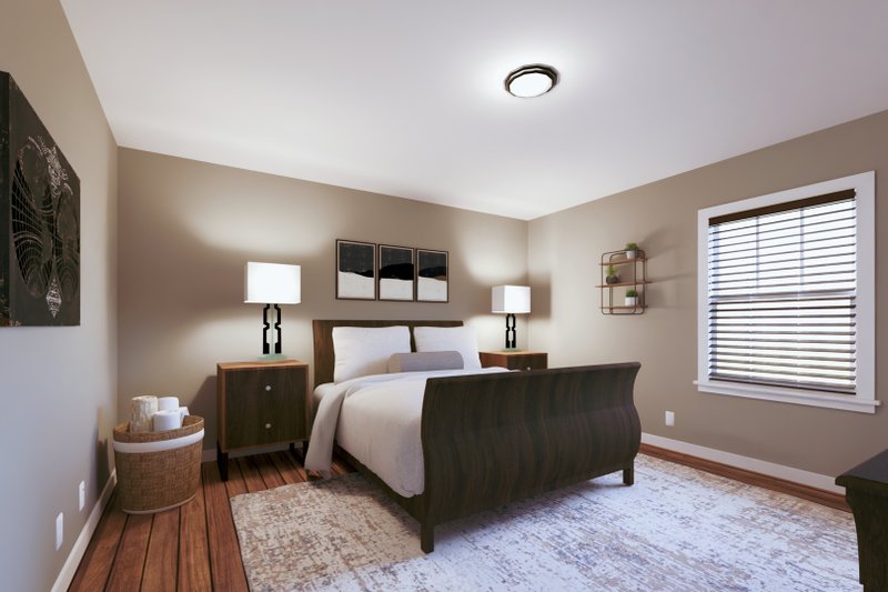 Architectural House Design - Interior - Bedroom for Bungalow House Plan #44-197 - 3 bed, 2.5 bath