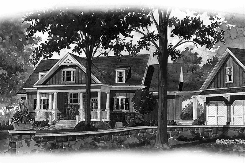 Home Plan - Exterior - Front Elevation 3 for Craftsman House Plan #429-272 - 3 bed, 3.5 bath